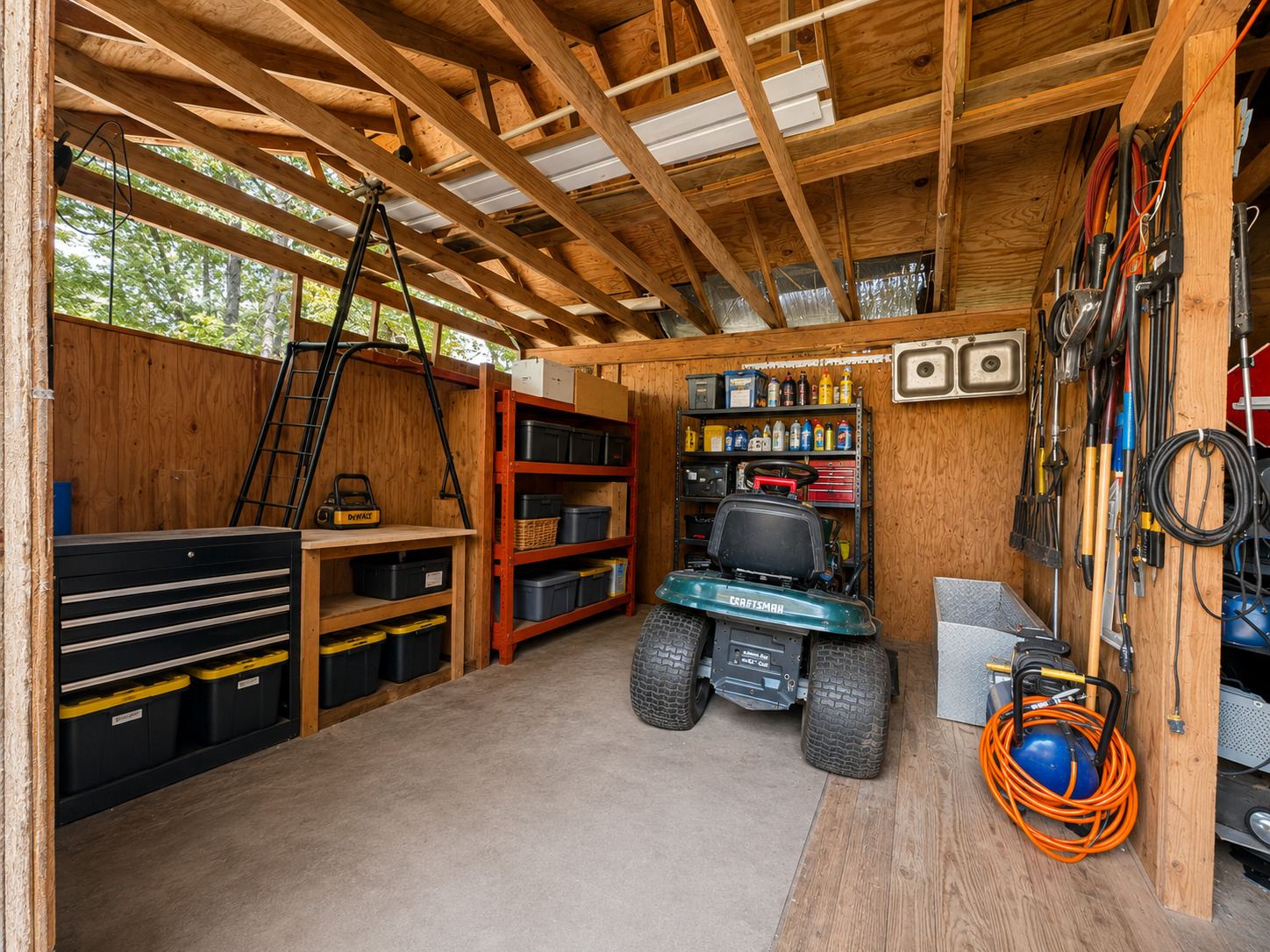 Workshop / storage building interior